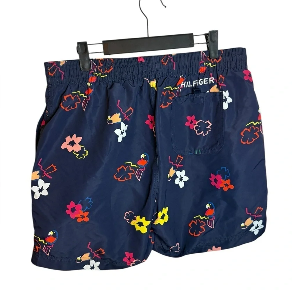 Tommy Hilfiger Hawaaian Tropical Parrot Swim Trunks
